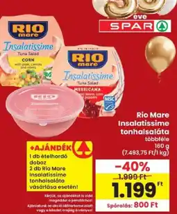 Interspar Rio Mare insalatissime tonhalsalata ajánlat