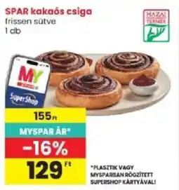 Interspar Spar kakaós csiga ajánlat