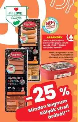 Interspar Regnum kölyök virsli ajánlat