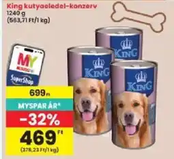 Interspar King kutyaeledel-konzerv ajánlat
