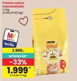 Interspar Friskies száraz macskaeledel ajánlat