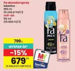 Interspar Fa deodorospray ajánlat