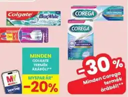 Interspar Corega termék ajánlat