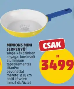 PENNY Minions mini serpenyő ajánlat