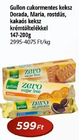 Real Gullon cukormentes keksz ajánlat