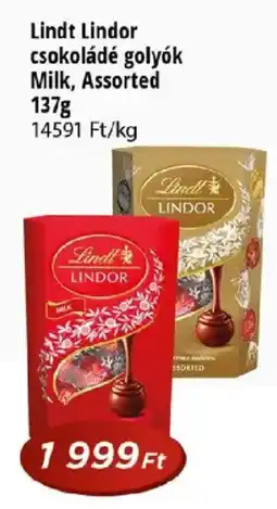 Real Lindt Lindor csokoládé golyók ajánlat