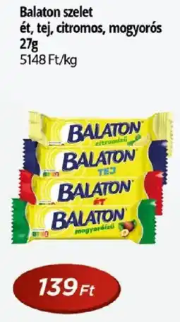 Real Balaton szelet ét, tej, citromos, mogyorós ajánlat