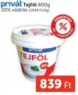 PRIVÁT privat tejföl ajánlat