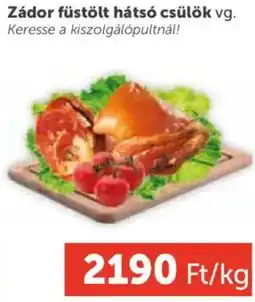 PRIVÁT Zádor füstölt hátsó csülök ajánlat