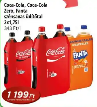 Coca-Cola, Coca-Cola Zero, Fanta szénsavas üdítőtal