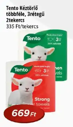 Real Tento kéztörlő ajánlat