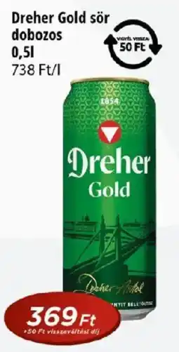 Real Dreher Gold sör ajánlat