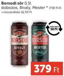 PRIVÁT Borsodi sör ajánlat
