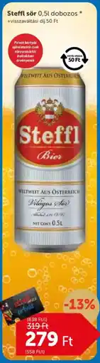 PRIVÁT Steffl sör ajánlat