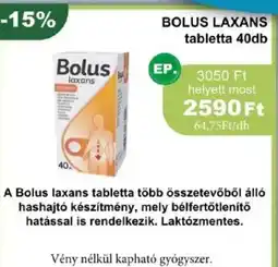 PatikaPlus Bolus laxans ajánlat