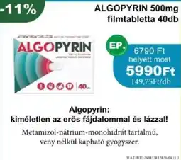 PatikaPlus Algopyrin ajánlat