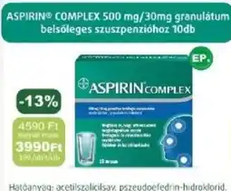 PatikaPlus Aspirin complex ajánlat