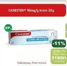 PatikaPlus Canesten 10mg/g krém ajánlat