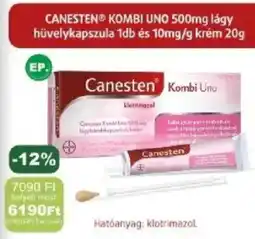 PatikaPlus Canesten Kombi uno ajánlat