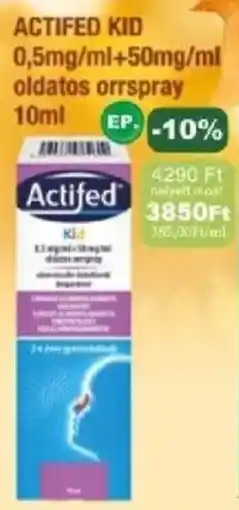 PatikaPlus Actified kid ajánlat