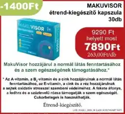 PatikaPlus MakuVisor étrend-kiegészítő kapszula ajánlat
