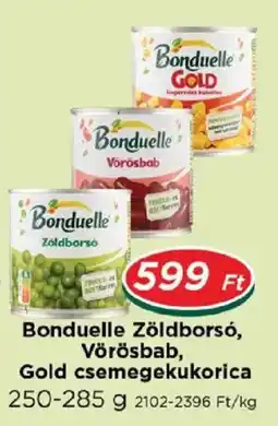 Real Bonduelle zöldborsó, vörösbab, gold csemegekukorica ajánlat