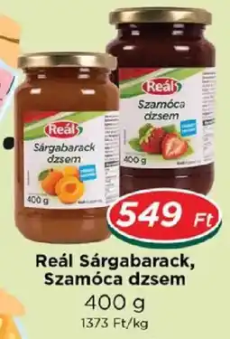 Real Real sárgabarack, szamóca dzsem ajánlat