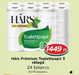 Real Hárs prémium toalettpapír ajánlat