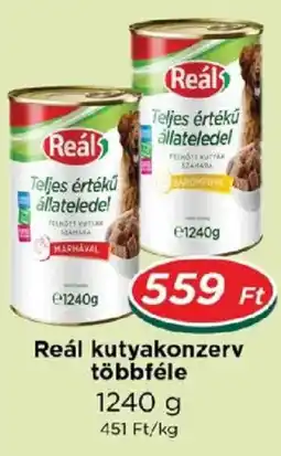 Real Reál kutyakonzerv ajánlat