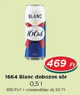 Real 1664 blanc dobozos sör ajánlat