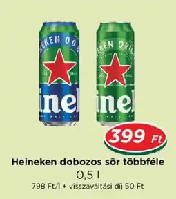 Real Heineken dobozos sör ajánlat