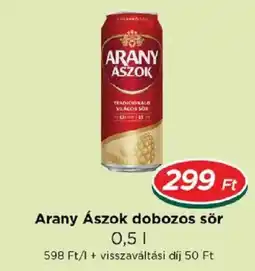 Real Arany Ászok dobozos sör ajánlat