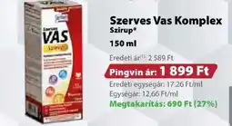 Pingvin Patika Pingvin szerves vas komplex szirup ajánlat