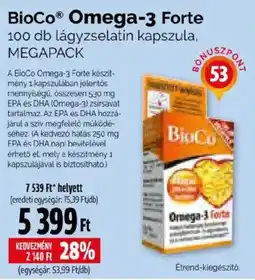 Pingvin Patika BioCo omega-3 forte ajánlat