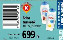 Pingvin Patika Baba tusfürdő ajánlat
