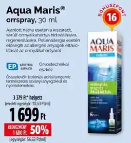 Pingvin Patika Aqua Maris orrspray ajánlat