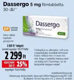 Pingvin Patika Dassergo ajánlat