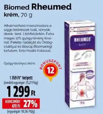 Biomed rheumed krém