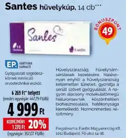 Pingvin Patika Santes hüvelykúp ajánlat