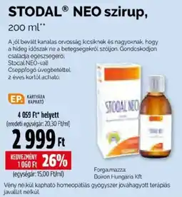 Pingvin Patika Stodal neo szirup ajánlat