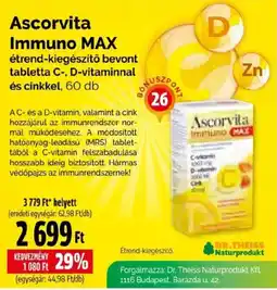 Pingvin Patika Ascorvita immuno max ajánlat