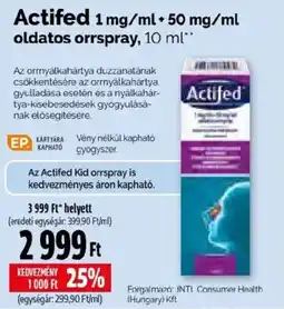 Pingvin Patika Actified orrspray ajánlat