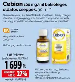 Pingvin Patika Cebion ajánlat