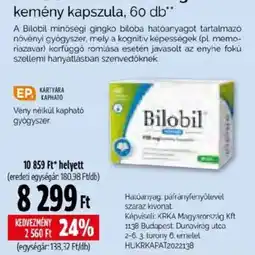 Pingvin Patika Bilobil kemény kapszula ajánlat