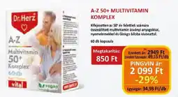 Pingvin Patika Dr. Herz A-Z 50+ Multivitamin Komplex ajánlat