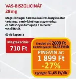 Pingvin Patika Pingvin vas-biszglicinát ajánlat