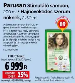 Pingvin Patika Parusan stimuláló sampon ajánlat