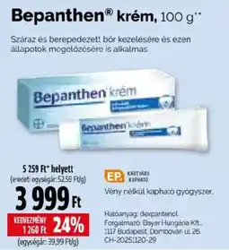Pingvin Patika Bepanthen krém ajánlat