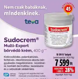 Pingvin Patika Sudocrem multi-expert bőrvédő krém ajánlat