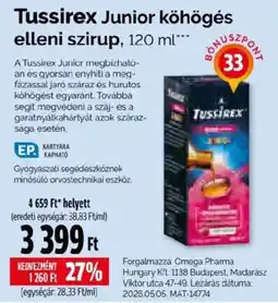 Pingvin Patika Tussirex junior ajánlat